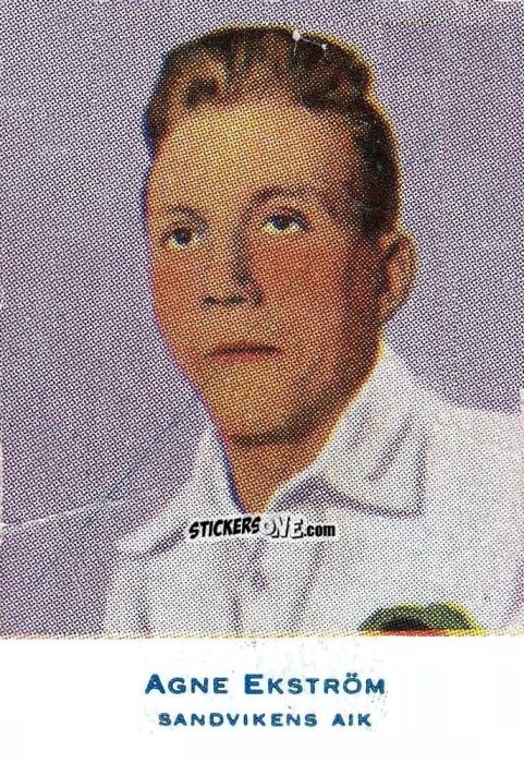 Sticker Agne Ekström - Alfa Allsvenskan 1953-1956
 n. 315 - Alifabolaget
