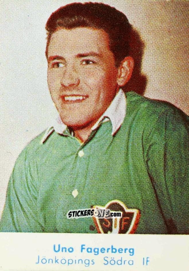 Sticker Uno Fagerberg - Allsvenskan 1959-1960 n. 644 - Alifabolaget
