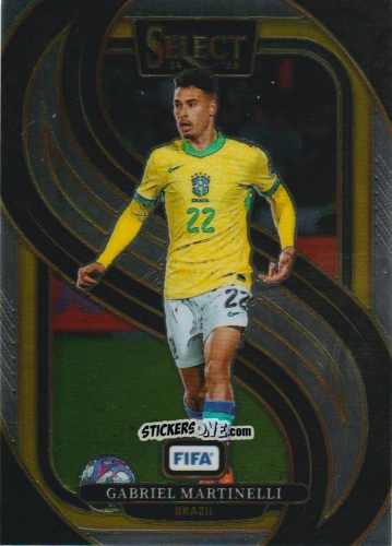 Figurina Gabriel Martinelli - Select FIFA Soccer 2024-2025
 n. 164 - Panini