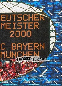 Sticker Anzeigentafel - Bayern München 2000-2001 - Panini