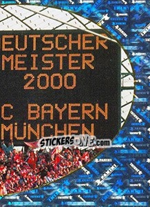 Sticker Anzeigentafel - Bayern München 2000-2001 n. 3 - Panini
