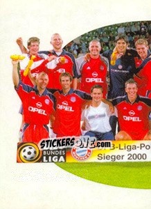 Sticker Mannschaftsbild - Bayern München 2000-2001 n. 60 - Panini