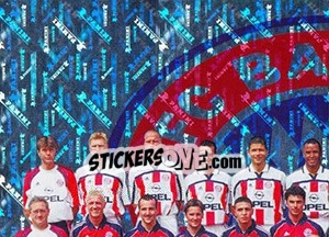 Sticker Mannschaft (Glitzer) - Bayern München 2000-2001 - Panini