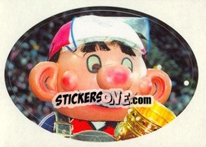 Sticker Ausstanzbild Maskottchen mit DFB-Pokal - Bayern München 2000-2001 n. 120 - Panini