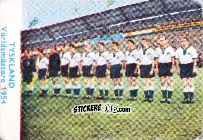 Sticker GERMANY - World Champions 1954 TC - VM spelare 1958
 n. 650 - Alifabolaget
