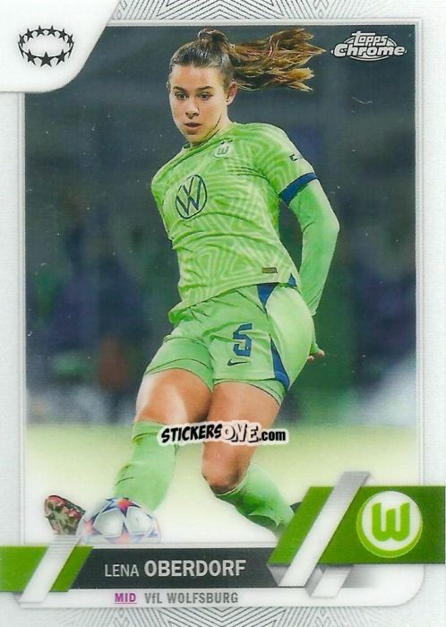 Sticker Lena Oberdorf - UEFA Women’s Champions League Chrome 2022-2023
 n. 5 - Topps