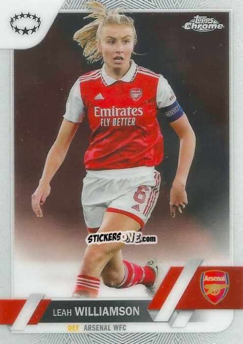 Cromo Leah Williamson - UEFA Women’s Champions League Chrome 2022-2023
 n. 6 - Topps