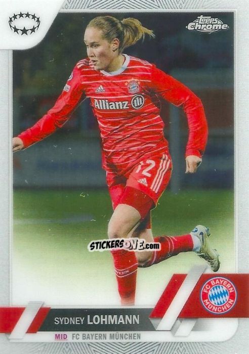 Cromo Sydney Lohmann - UEFA Women’s Champions League Chrome 2022-2023
 n. 12 - Topps