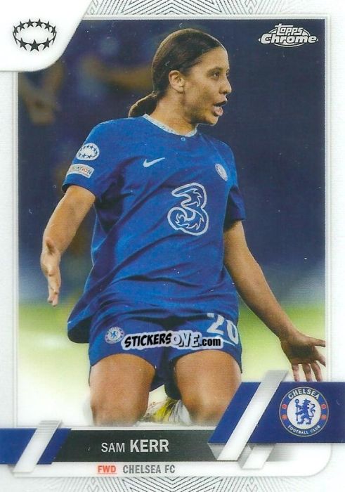 Sticker Sam Kerr - UEFA Women’s Champions League Chrome 2022-2023
 n. 20 - Topps