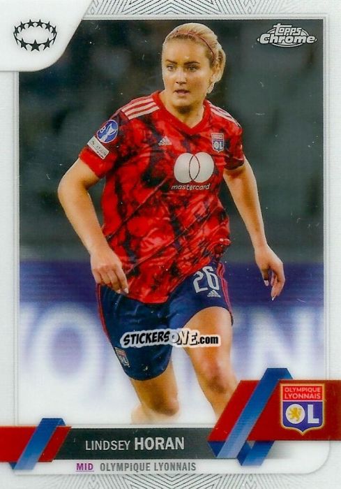 Sticker Lindsey Horan - UEFA Women’s Champions League Chrome 2022-2023
 n. 26 - Topps