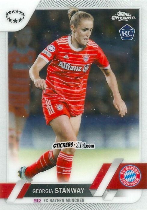 Cromo Georgia Stanway - UEFA Women’s Champions League Chrome 2022-2023
 n. 31 - Topps