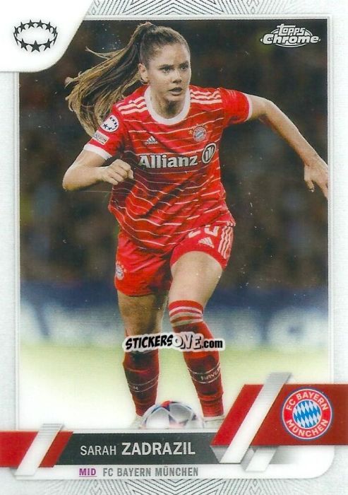 Cromo Sarah Zadrazil - UEFA Women’s Champions League Chrome 2022-2023
 n. 48 - Topps
