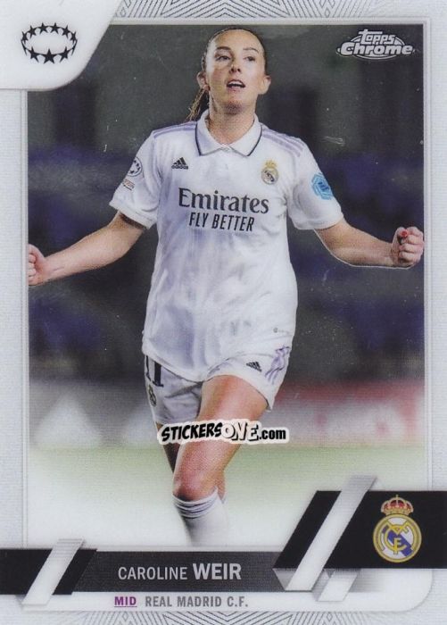 Cromo Caroline Weir - UEFA Women’s Champions League Chrome 2022-2023
 n. 50 - Topps