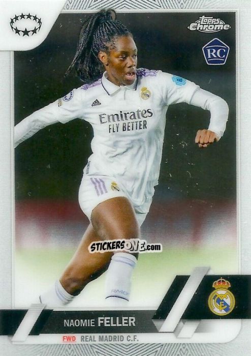 Cromo Naomie Feller - UEFA Women’s Champions League Chrome 2022-2023
 n. 68 - Topps
