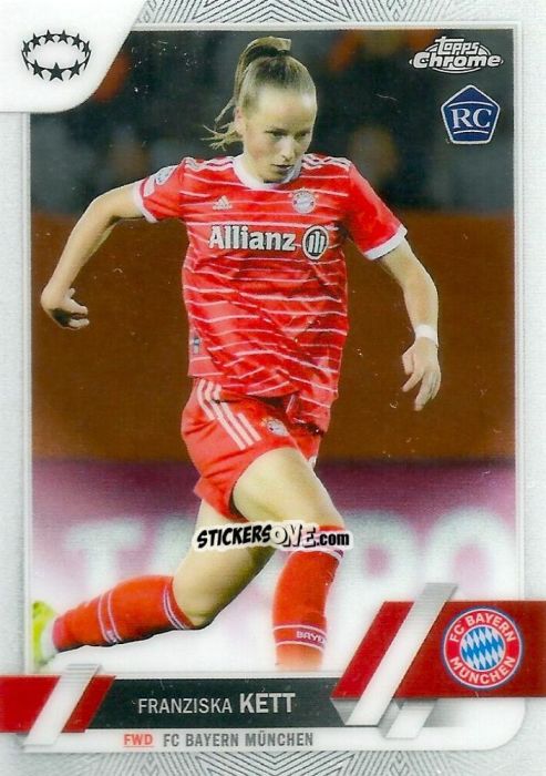 Cromo Franziska Kett - UEFA Women’s Champions League Chrome 2022-2023
 n. 95 - Topps