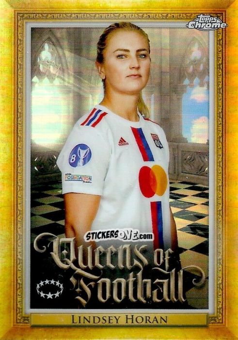 Sticker Lindsey Horan - UEFA Women’s Champions League Chrome 2022-2023
 n. Q-7 - Topps