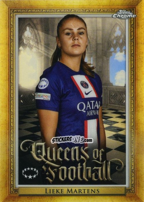 Sticker Lieke Martens - UEFA Women’s Champions League Chrome 2022-2023
 n. Q-10 - Topps