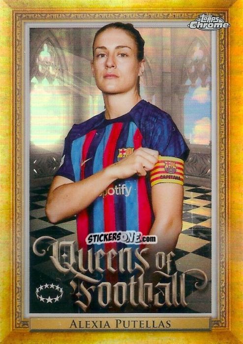 Sticker Alexia Putellas - UEFA Women’s Champions League Chrome 2022-2023
 n. Q-11 - Topps