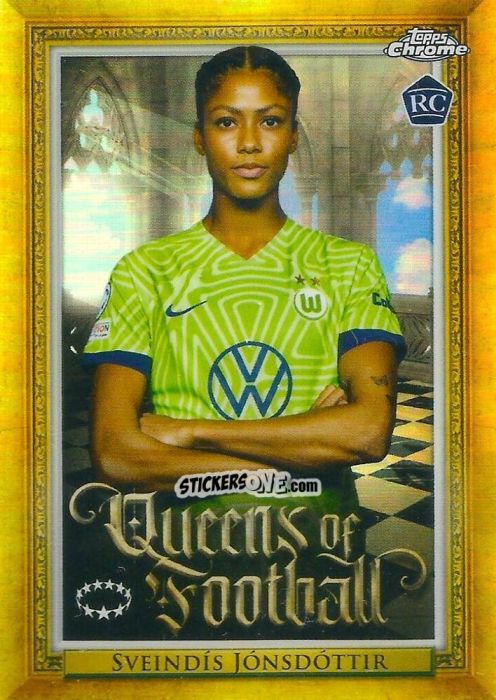 Sticker Sveindís Jónsdóttir - UEFA Women’s Champions League Chrome 2022-2023
 n. Q-14 - Topps