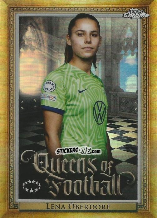 Sticker Lena Oberdorf - UEFA Women’s Champions League Chrome 2022-2023
 n. Q-15 - Topps