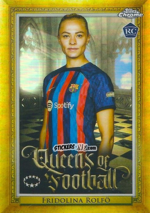 Sticker Fridolina Rolfö - UEFA Women’s Champions League Chrome 2022-2023
 n. Q-16 - Topps