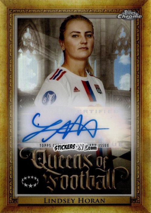 Sticker Lindsey Horan - UEFA Women’s Champions League Chrome 2022-2023
 n. QA-7 - Topps