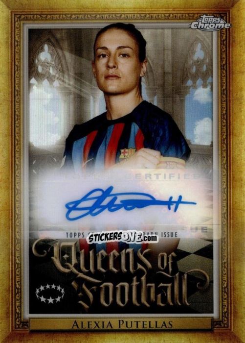 Sticker Alexia Putellas - UEFA Women’s Champions League Chrome 2022-2023
 n. QA-11 - Topps