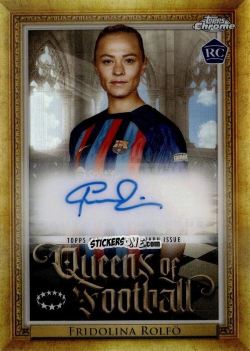 Sticker Fridolina Rolfö - UEFA Women’s Champions League Chrome 2022-2023
 n. QA-16 - Topps