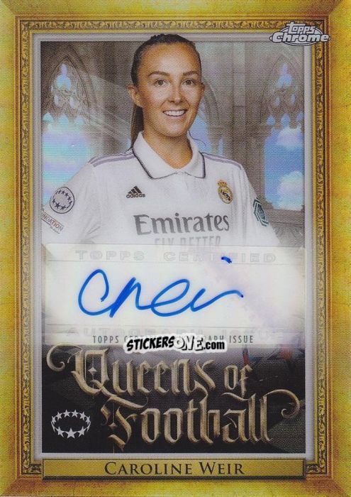 Sticker Caroline Weir - UEFA Women’s Champions League Chrome 2022-2023
 n. QA-17 - Topps