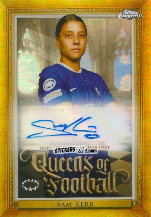 Sticker Sam Kerr - UEFA Women’s Champions League Chrome 2022-2023
 n. QA-20 - Topps