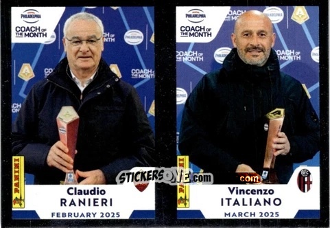 Figurina Claudio Ranieri / Vincenzo Italiano