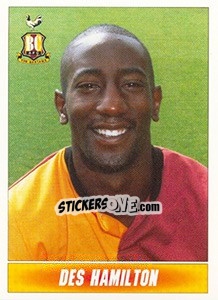Sticker Des Hamilton - 1st Division 1996-1997 n. 53 - Panini