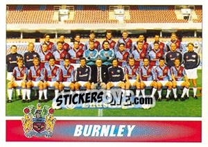 Cromo Burnley 1996/97 Squad - 1st Division 1996-1997 - Panini