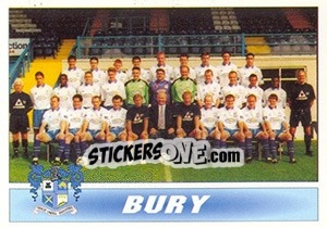 Figurina Bury 1996/97 Squad - 1st Division 1996-1997 - Panini