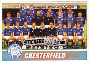 Sticker Chesterfield 1996/97 Squad