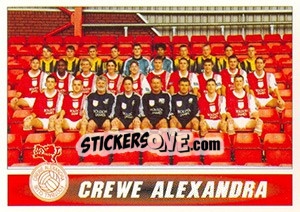 Sticker Crewe Alexandra 1996/97 Squad - 1st Division 1996-1997 - Panini