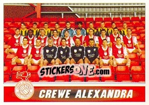 Sticker Crewe Alexandra 1996/97 Squad - 1st Division 1996-1997 n. 177 - Panini