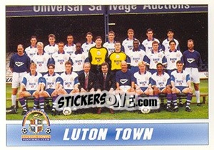 Sticker Luton Town 1996/97 Squad