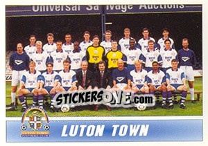 Sticker Luton Town 1996/97 Squad - 1st Division 1996-1997 n. 179 - Panini