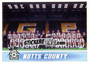 Sticker Notts County 1996/97 Squad - 1st Division 1996-1997 n. 181 - Panini