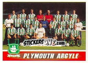 Sticker Plymouth Argyle 1996/97 Squad - 1st Division 1996-1997 - Panini
