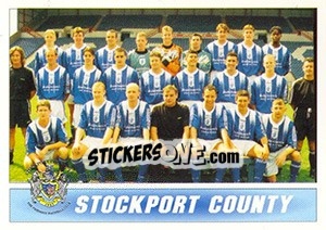 Sticker Stockport County 1996/97 Squad - 1st Division 1996-1997 - Panini