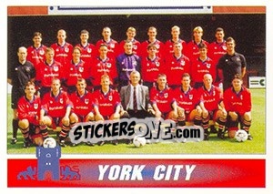 Cromo York City 1996/97 Squad - 1st Division 1996-1997 - Panini