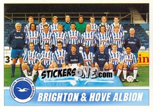 Cromo Brighton And Hove Albion 1996/97 Squad - 1st Division 1996-1997 - Panini