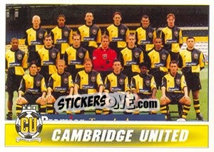 Sticker Cambridge United 1996/97 Squad