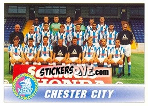Cromo Chester City 1996/97 Squad - 1st Division 1996-1997 - Panini