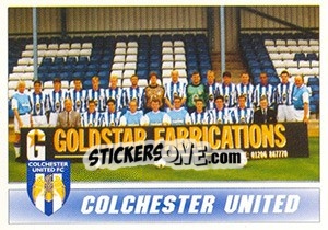 Figurina Colchester United 1996/97 Squad - 1st Division 1996-1997 n. 199 - Panini