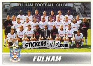 Sticker Fulham 1996/97 Squad