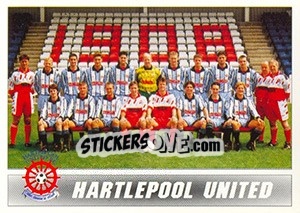Cromo Hartlepool United 1996/97 Squad - 1st Division 1996-1997 n. 204 - Panini