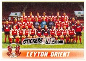 Sticker Leyton Orient  1996/97 Squad - 1st Division 1996-1997 n. 207 - Panini